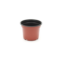 Pot de fleurs en plastique minimaliste bicolore SP100 de 10 cm, robuste, durable, respirant, pour la plantation en pépinière, épaissi, couleur personnalisée