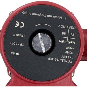 Pompe de recirculation Up15-42F 115V 60Hz 1/25 HP monophasée en fonte, pièce de système CVC - Product Image 5