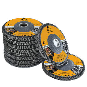 Costo elevato personalizzato 100mm curvo <span class=keywords><strong>Flap</strong></span> disco abrasivo lembo ruota sferica lembo spazzola ruota per metallo - Product Image 4