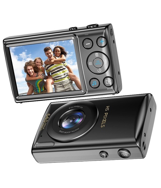 New Fashion C10 Pocket Built-in Flash Light Tiny 64MP MP3 Music 4K HD 18X Zoom Vlogging Video Digital Camera