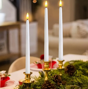 Plastic Flameless Taper LED Candles <strong>With</strong> Remote Control <strong>Battery</strong> Operated Flameless LED Candle <strong>Light</strong> for Wedding Table Decoration - Product Image 2