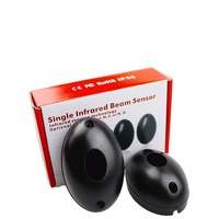 Système d'alarme de sécurité extérieur Aiba Smart Home avec télécommande à code d'apprentissage, capteur à faisceau unique, étanche IP55, portée 20m
