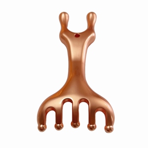 Peigne de massage pour le cuir chevelu et les méridiens de la tête, en laiton, à dents larges - Product Image 6