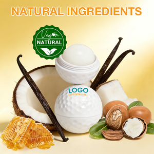 Baume à lèvres OEM de haute qualité hydratant, réparateur et apaisant, formule naturelle, parfum vanille, protection, végétalien, sans cruauté, en forme de balle de golf - Product Image 4