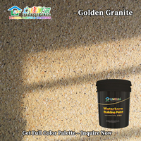 Peinture murale résistante aux intempéries en gros, 25 kg/baril, pour hôtels de luxe et places commerciales, revêtement sableux effet pierre