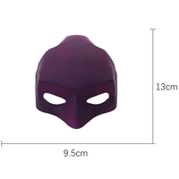 Masque de chat sans odeur, masque de cosplay amusant en plastique pour animaux de compagnie, accessoires pour animaux de compagnie, Batman, fête d'Halloween, Mascota