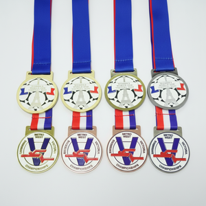 Medallas Deportivas Personalizadas <span class=keywords><strong>de</strong></span> Metal en 3D, Redondas, Doradas, para Carreras, Natación, Campeonatos, Maratón, Medalla <span class=keywords><strong>de</strong></span> Honor <span class=keywords><strong>de</strong></span> Zinc - Product Image 1
