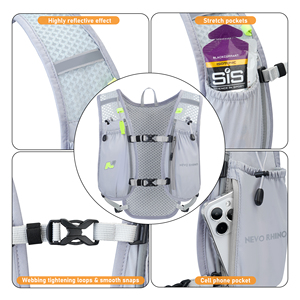 Chaleco Deportivo <span class=keywords><strong>de</strong></span> <span class=keywords><strong>Hidratación</strong></span> <span class=keywords><strong>para</strong></span> Correr, con Bolsa <span class=keywords><strong>de</strong></span> Agua Impermeable <span class=keywords><strong>de</strong></span> 5.5L, <span class=keywords><strong>para</strong></span> Hombre, Fabricante Profesional - Product Image 2