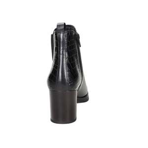 Cinzia Soft Women's Ankle Boots Black Mid-Calf Heeled <b>Booties</b> - Product Image 3