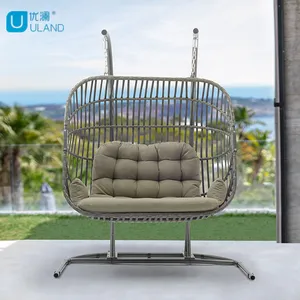 Uland顶级品质双座花园秋千椅子优质椅子悬挂秋千