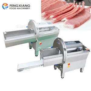 Rebanadora de carne congelada máquina Industrial automática para cortar salchichas