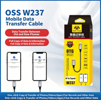 Cable de transferencia de datos para teléfono W237 |   Cable de migración de datos directa de teléfono a teléfono para iOS a iOS/Tipo-C/Micro