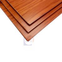 Panel compuesto de aluminio ACP/ACM de 1220x2440mm de grano de madera de diseño moderno para cocina al aire libre, Baño, Dormitorio, decoración de almacén