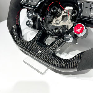 <span class=keywords><strong>Volante</strong></span> Deportivo de Fibra de Carbono Negra con Luces LED para Audi RS A1 A3 <span class=keywords><strong>A4</strong></span> A5 A6 A7 R8 RS3 C7 Q5 Q7 S3 S5 8V B8 B9 S4 Q3 Q8 - Product Image 3