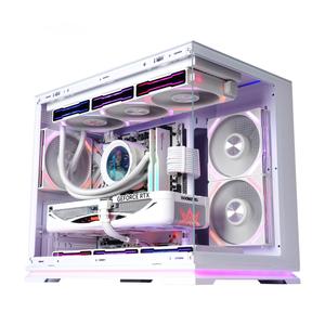 Aojie เคสคอมพิวเตอร์พีซีเคส CPU แผงด้านหน้าเคสพีซีเกมคอมพิวเตอร์ OEM <span class=keywords><strong>Micro</strong></span> <span class=keywords><strong>ATX</strong></span> ITX MATX PC พร้อมพัดลม argh - Product Image 1