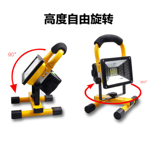 ไฟสปอร์ตไลท์ LED 2400 ลูเมน ความสว่างสูง ชิป COB แสงกว้าง สำหรับงานกลางแจ้ง พร้อมหูหิ้วและขาตั้ง CRI 80 รับประกัน 2 ปี - Product Image 3