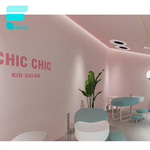 Diseño elegante para salón de peluquería de niños, equipo de peluquería para niños, muebles de barbería, personalización - Product Image 5