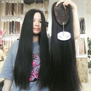 Parrucchino per capelli da ragazza di bellezza 100% toppers per capelli vergini indiani per le fabbriche di capelli umani da donna in India - Product Image 4