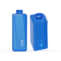 Botella Transparente Cuadrada Vacía de PETG para Loción con Bomba Dosificadora, 333 ml, Logotipo Personalizado, Envase para Champú y Gel de Baño, Venta al Por Mayor