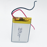 Batteria al Litio Ricaricabile Personalizzata OEM LP803450 1500mAh 3.7V, Batteria ai Polimeri di Litio per GPS Auto