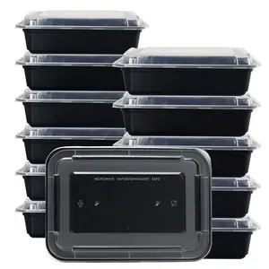 Reusable Rectangular Single Compartment Microwave Safe Bento Lunch Box