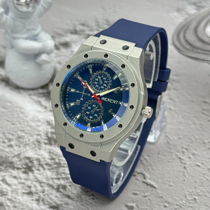 New fashionable men's <b>watch</b> with blue light silicone strap casual sports quartz <b>watch</b> - Product Image 5