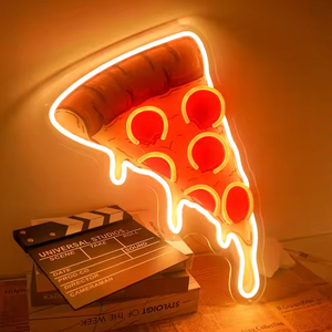 Diseño gratuito Nombre DE LA EMPRESA Café <span class=keywords><strong>Pizza</strong></span> Hamburguesa Logotipo de la marca Letreros de neón Tacos personalizados Obra DE ARTE Letrero de neón - Product Image 2