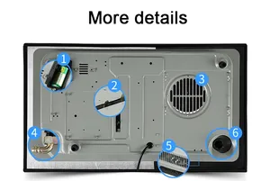 2つのバーナー内蔵およびカウンタートップ電気電磁調理器とガスストーブ - Product Image 3