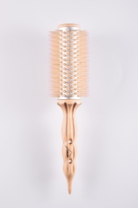 แปรงกลมขนาดใหญ่แบบมืออาชีพพร้อมขนแปรงเซรามิกและหมูป่าสำหรับการจัดแต่งทรงผมยาวเป่าแห้งและเรียบเนียน - Product Image 5