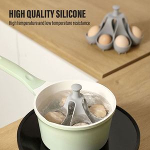 Nuevos Utensilios de Cocina: Soporte de Silicona para Huevos, Bandeja para Cocinar Huevos al Vapor - Product Image 2