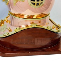 Casque de plongée vintage Mark IV en laiton, masque de plongeur, design nautique antique |   Objet décoratif de bureau, cadeau de luxe pour la maison ou le bureau
