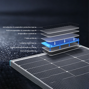 เซลล์แสงอาทิตย์แบบโมโนคริสตัลไลน์ PERC 12BB 10-300W ระบบพลังงานแสงอาทิตย์ประสิทธิภาพสูง เซลล์ไฟฟ้าโซลาร์เซลล์ 182x182 มม. - Product Image 4