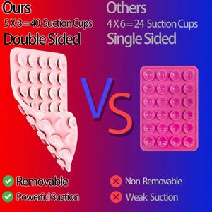Soporte de silicona antideslizante para teléfono móvil con ventosa de 40 copas, el más vendido - Product Image 4