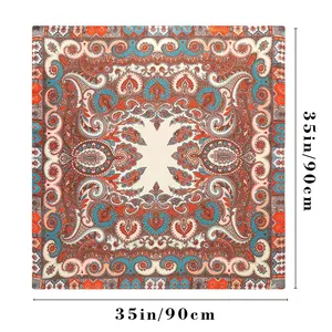 Женский атласный платок с цифровой печатью, 90 х90 см - Product Image 1