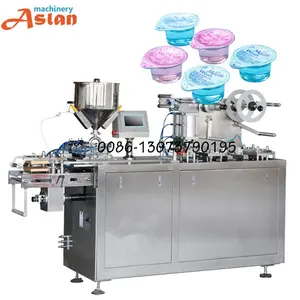 Plastic Alu Blister Packing Machine 26mm Deep Blister Waste Mouth Liquid Packaging Machine