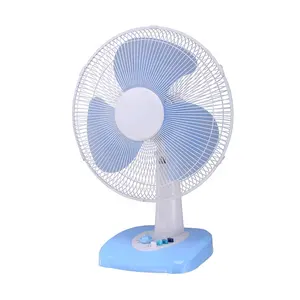 Home Office School Student Kids Blue Low Noise Desktop Plastic 16 Inch Electric Oscillating Air Cooling Small Desk Fan