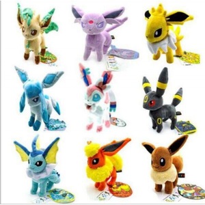 도매 18cm 다양한 Poke-mons 봉제 인형 이브이 피카츄 리자몽 Bullbasaur 발톱 기계 용 포켓몬 봉제 장난감 - Product Image 2