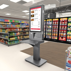 Nhà máy tùy chỉnh khay kim loại tự dịch vụ cảm ứng kiosk Máy căng tin tầng thường vụ kiosk thanh toán thiết bị đầu cuối - Product Image 6