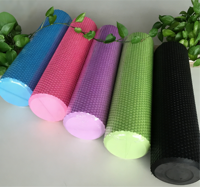 Échantillon gratuit de rouleau en mousse EVA personnalisé avec logo, pour yoga, exercices, massage corporel, fitness