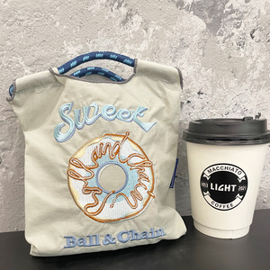 Sac de courses japonais écologique en nylon brodé pour les voyages quotidiens et l'utilisation en extérieur, possibilité de personnalisation et de vente en gros - Product Image 2