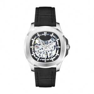 Montre-bracelet automatique mécanique de luxe pour homme, squelette unique, étanche, en or, vente en gros, haute qualité - Product Image 4