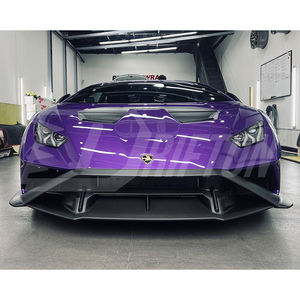 Para Lamborghini Huracan STO, actualización de piezas de parachoques delantero de fibra de carbono brillante - Product Image 4
