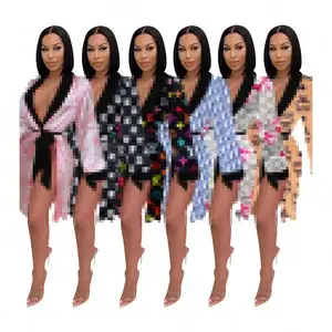 J2411 nereden satın alınır kadınlar Bikini ipek elbiseler Online gece bornoz en kaliteli tasarımcı tulum pijama