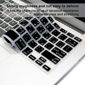 Penutup Keyboard Silikon Bahasa Arab untuk MacBook Pro 13"/15"/17"(Versi 2015 atau Versi Lama) dan MacBook Air 13" A1369/A1466 - Product Image 5