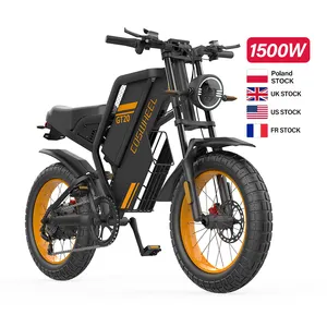 US Factory Direct Sale 1000W Electric Mountain Bike Electric Dirt Bike Ready To Ship 48V 25AH Vintage Retro 7 Speed Road BIcycle