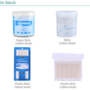 Wegwerp Bamboe Stokken Katoenen Bud Coton Tige Schoonmaken Oor Coton Tige Qtips Wattenstaafje - Product Image 3