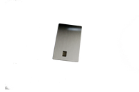 Carte de crédit vierge en métal avec puce, gravure laser, cartes de visite professionnelles en métal vierges, fente pour puce de luxe, carte de crédit noire