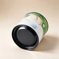 Tube en carton biodégradable de qualité alimentaire avec revêtement en aluminium rond résistant à l'humidité pour thé, café, chocolat, sucre, biscuits
