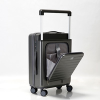 Promo! Koper Bisnis PC Spinner 20 Inch Desain Kartun dengan Kunci