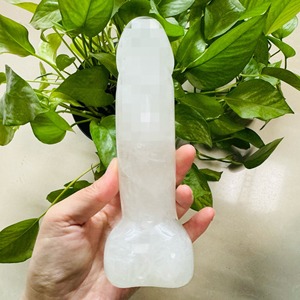 Tongkat Penyembuhan Yoni, Tongkat Yoni dari Kristal Giok Alami, Dildo Kristal, Alat Masturbasi Dewasa Seksi, Batu Permata <span class=keywords><strong>Penis</strong></span> Kuarsa Mawar, Tongkat Orgasme - Product Image 3